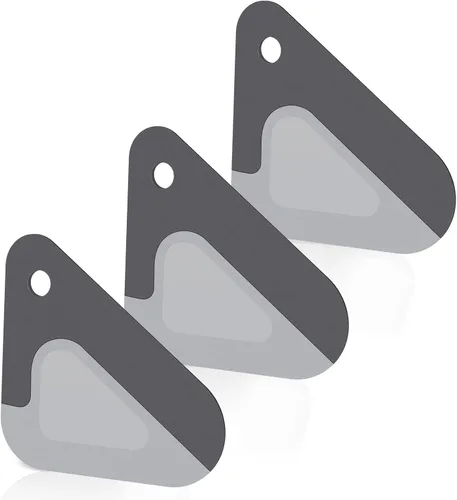 Miniatura 9 de Rascador de alimentos, raspador de platos 2 en 1, nailon y silicona, herramientas raspadoras de cocina para sartenes de hierro fundido, utensilios