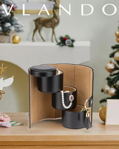 Miniatura 36 de Vlando Viaggio - Joyero pequeño, caja de almacenamiento para accesorios de viaje