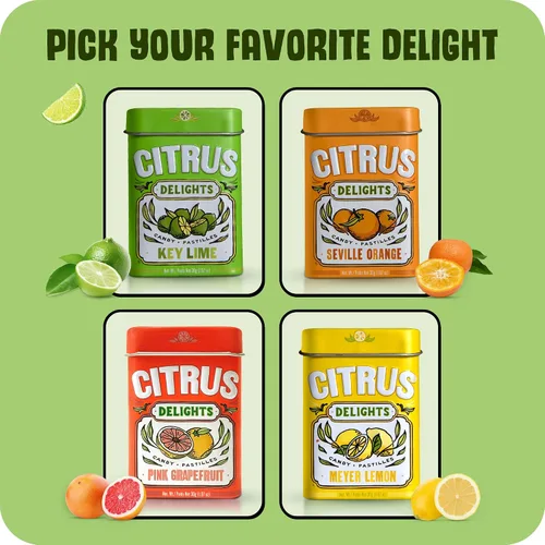Miniatura 7 de Citrus Delights Key Lime Candy – 30 unidades (paquete de 12) Pastillas de caramelo duro de cítricos naturales Vegano, sin gluten, certificado