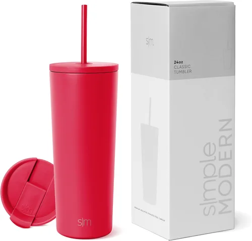 Miniatura 92 de Simple Modern - Vaso con aislamiento, con tapa y pajilla Taza de viaje Botella de agua de acero inoxidable reutilizable Unisex Colección