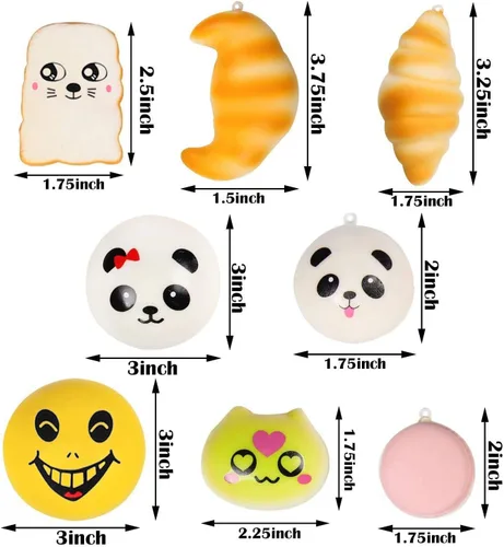 Miniatura 3 de WATINC Juguetes para apretar, 70 unidades, regalos de cumpleaños para niños, recuerdos de fiesta, de simulación de levantamiento lento, para aliviar