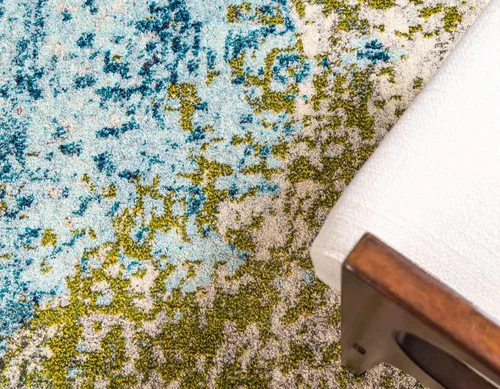 Miniatura 5 de Unique Loom Estrella Collection - Alfombra de área Vella (9' x 12' 2" Rectángulo Azul/Gris)