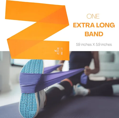 Miniatura 4 de Juego de 5 bandas de resistencia para mujeres y hombres, bandas de goma natural resistentes de 12 pulgadas para piernas, glúteos, entrenamiento