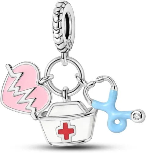 Miniatura 37 de Pandach Dijes colgantes de plata de ley 925 para pulseras y collares, dijes colgantes de Madonna con cuentas de girasol, joyería para mujer