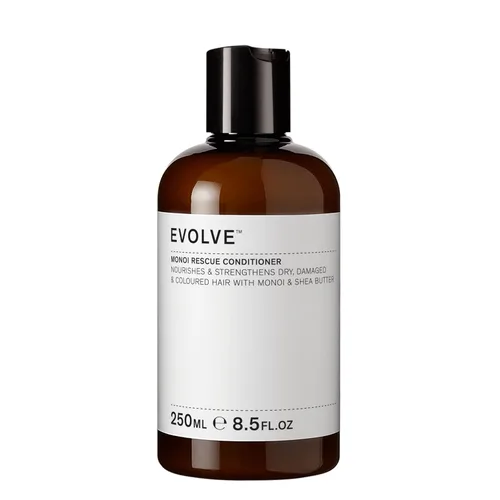Evolve Organic Beauty - Acondicionador Natural Monoi Rescue | Lote pequeño, belleza vegana limpia (8.5 fl oz | 8.5 fl oz) El embalaje puede variar