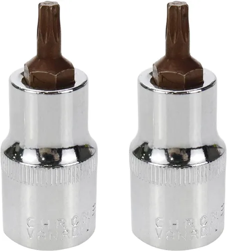 Miniatura 8 de Juego de llaves hexagonales de 1/2" y T40 Torx de 2.16 pulgadas de longitud, 2 piezas Broca Torx