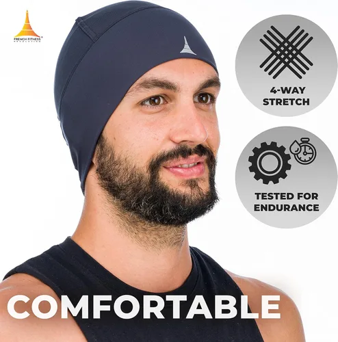 Miniatura 11 de Gorro para correr o forro para casco: máxima retención térmica y absorción de la humedad. Se ajusta debajo de cascos.