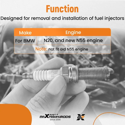 Miniatura 2 de maXpeedingrods Juego de herramientas de extracción e instalación de inyector de combustible para BMW N20 N55, extractor de inyector de motor 130320