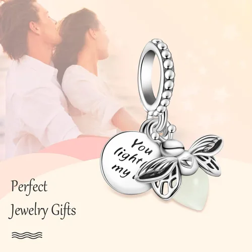 Miniatura 3 de Annmors Dream Catcher Fireworm Love Charm fit Bracelet 925 Sterling Silver Pendant for European Necklace Jewelry