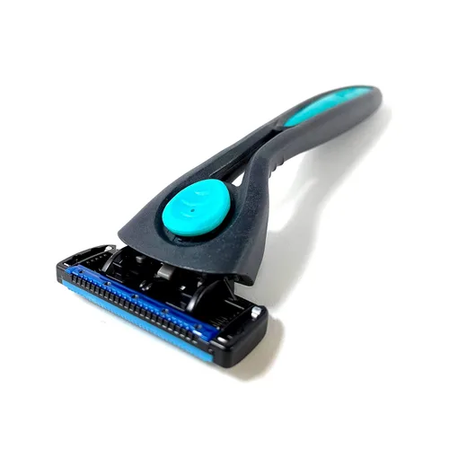 Miniatura 4 de Preserve POPi Shave 5 - Sistema de maquinilla de afeitar fabricado con plástico océano reciclado, gris carbón y Preserve POPi Shave 5 cartuchos