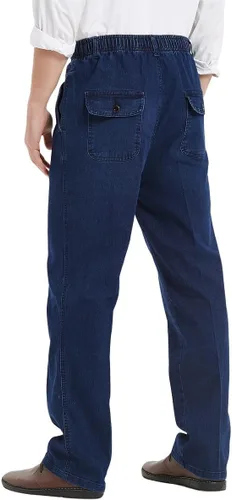 Miniatura 4 de IDEALSANXUN Jeans de cintura elástica para hombre