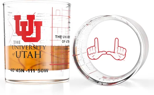 Miniatura 13 de Greenline Goods – Vasos de Whiskey de la Universidad Estatal de Michigan Spartans (Set de 2), 10 oz – Logo de Color Completo + Mapa del Campus
