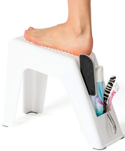 Miniatura 8 de Demi's Home - Reposapiés para ducha y pedicura, color gris (no incluye suministros)