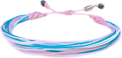 Miniatura 42 de Rumi Sumaq Pulseras de Orgullo y Bandera del País con Atadura de Tirón — Pulseras Macramé Trenzadas a Mano, Nudo de Pescado y Trenzadas Ajustables