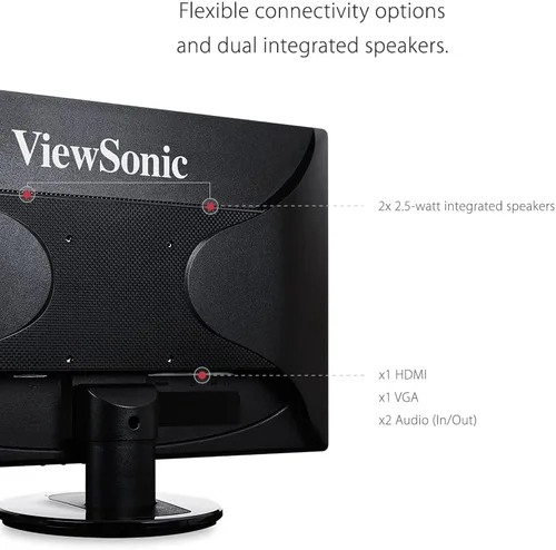 Miniatura 4 de ViewSonic - Televisor LED de 22 pulgadas, Full HD, 1080p, monitor LED con entradas HDMI y VGA para el hogar y la oficina