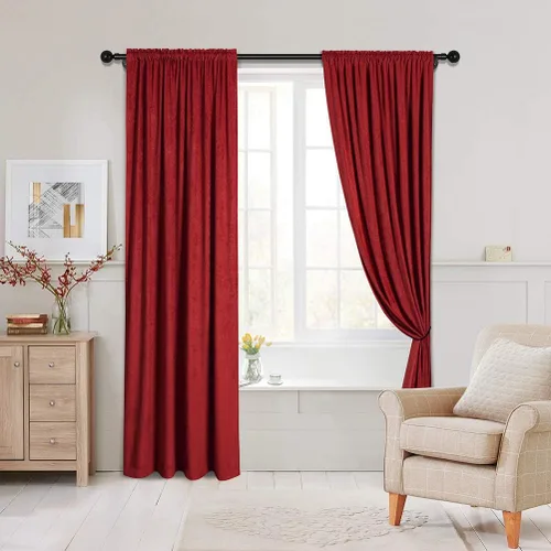 Miniatura 12 de Cortinas de doble cara de felpilla para cortina de cocina, cenefa para sala de estar