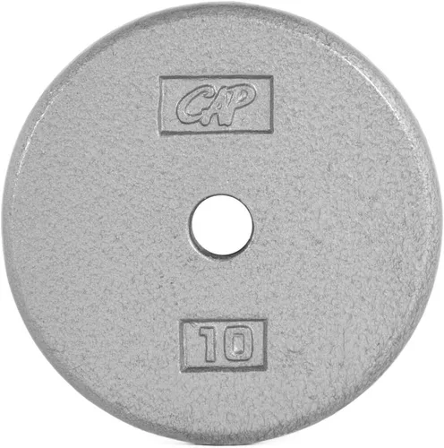 Miniatura 9 de CAP Barbell Placas de peso estándar de hierro fundido de 1 pulgada, individuales y juegos 1.25-50 libras Múltiples opciones Gris