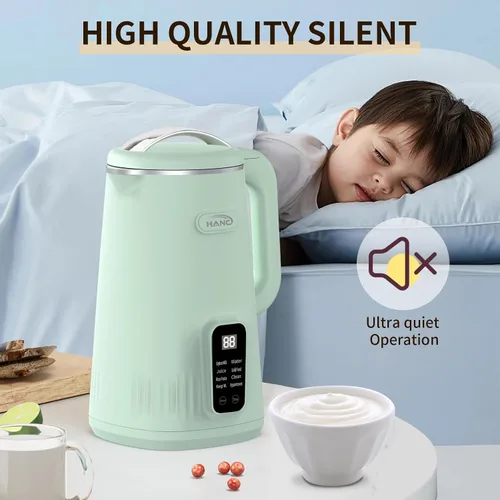 Miniatura 5 de Máquina para fabricar leche de nueces, 28 onzas, automática 8 en 1 de operación silenciosa, máquina de leche de soja, almendras caseras, coco, jugo