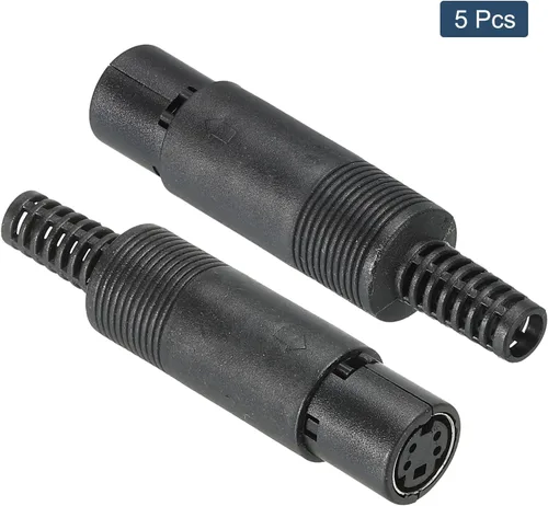Miniatura 3 de PATIKIL S-Video DIN Mini hembra Socket 4 Pin transmisión de señal para TV, reproductor de DVD paquete de 5