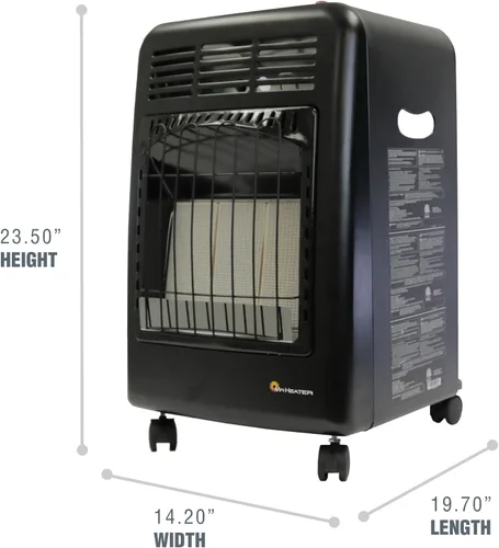 Miniatura 4 de Mr. Heater MH18CH Calefactor Radiante de Gabinete LP, Negro