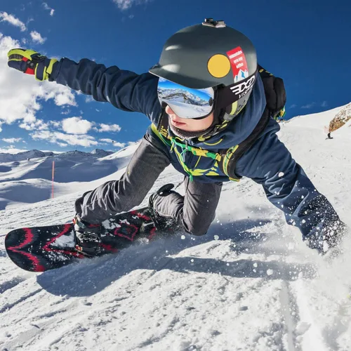 Miniatura 8 de EXP VISION Gafas de esquí de snowboard para hombres, mujeres y jóvenes, antiempañamiento OTG, gafas de nieve de invierno, lentes desmontables