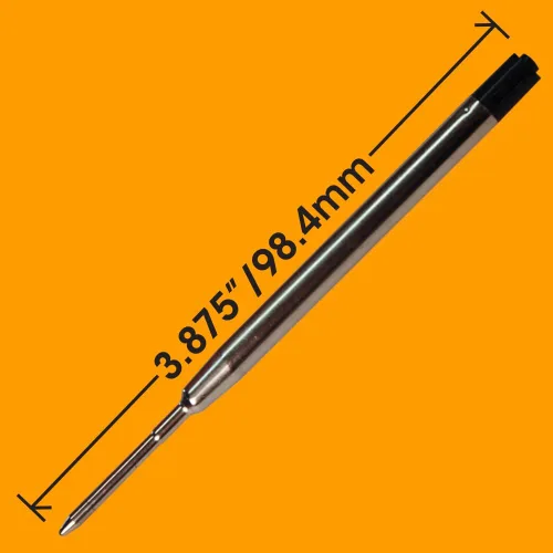 Miniatura 2 de Jaymo - Repuesto para bolígrafo Parker 1950369, mide 3.875 pulgadas de largo, repuesto para bolígrafo G2, 12, color negro Parker negro 12