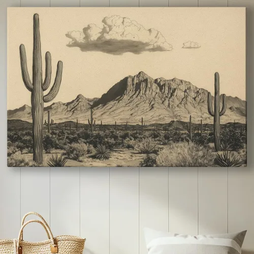 Miniatura 23 de Impresiones en lienzo de Arizona de pequeño a extra grande, paisajes del desierto de Sonora, comedor, dormitorio, baño, sala de estar, arte de pared