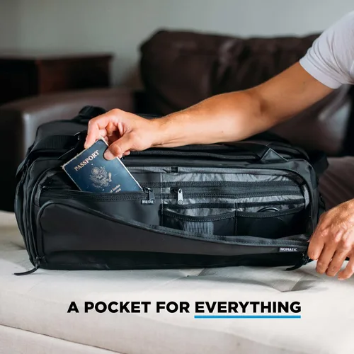 Miniatura 6 de NOMATIC bolso de viaje resistente al agua de 40L permitida por el puesto de control TSA lona resistentemochila