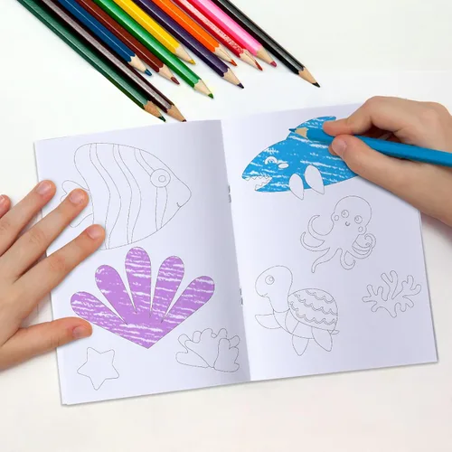 Miniatura 4 de Faccito Paquete de 24 mini libros para colorear para niños, recuerdos de fiesta para niños en edad preescolar, recuerdos de fiesta de cumpleaños a