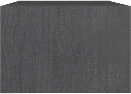 Miniatura 7 de Rectangular Pinewood Coffee Table, Matte Grey Finish, Living Room Furniture, Small Coffee Table with Storage Shelf