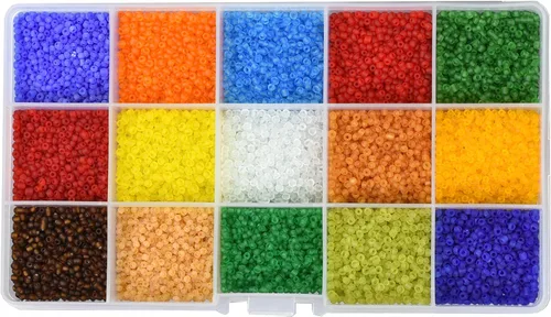 Miniatura 38 de Mandala Crafts Cuentas de cristal 6/0 para abalorios – 2500 cuentas redondas negras pequeñas Rocaille de 0.157 pulgadas para hacer joyas, collares