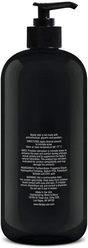 Miniatura 3 de Nooky Lubricante. Natural no es pegajoso Base Agua Lubricante personal., 32 onza, Negro, 1