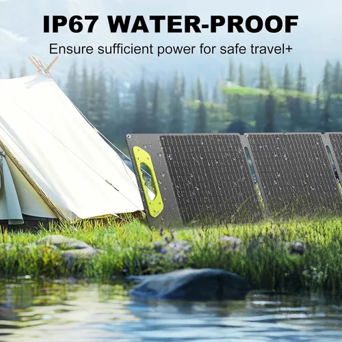 Miniatura 6 de Kit de panel solar plegable de 100 W con controlador, cargador solar portátil para estación de energía portátil, teléfono, laptop, con salida M-C4 a