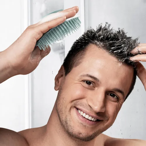 Miniatura 7 de Ecoed Cepillo de champú masajeador para el cuero cabelludo, limpiador y exfoliante para eliminar la caspa, peine para caspa húmedo y seco