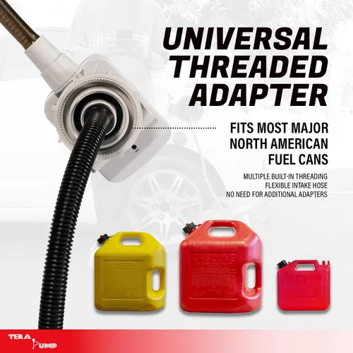Miniatura 6 de TERA PUMP Bomba de transferencia de combustible con protección contra desbordamiento de 5ª generación, combustible de gas más fácil, manguera