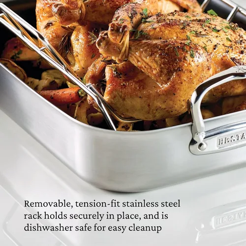 Miniatura 3 de Hestan Provisiones: sartén antiadherente con revestimiento clásico de 14.5 pulgadas con estante de acero inoxidable