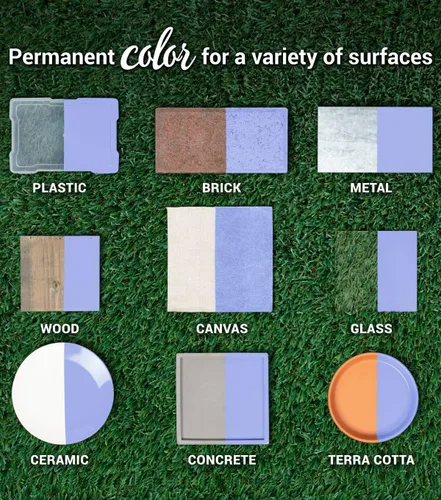 Miniatura 5 de COLORSHOT Pintura en aerosol brillante, aromaterapia (lavanda) 10 onzas, paquete de 4, pintura acrílica de secado rápido, uso en interiores