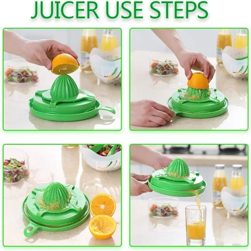 Miniatura 4 de Tofern Cortador de ensalada a presión y exprimidor multifuncional de frutas y verduras