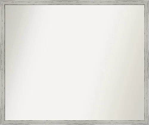 Miniatura 203 de Amanti Art Espejo de baño blanco para sobre el fregadero, 32 x 45 pulgadas, espejo de tocador rectangular blanco esbelto, marco de madera moderno