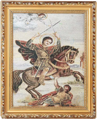 Miniatura 16 de HZMAN Pintura de Jesús María y José de la Santa Familia, tejido retro hecho a mano, póster de personaje de la familia sagrada para pared, marcos