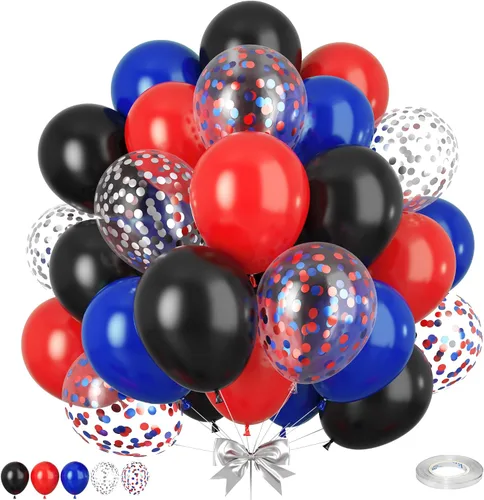 Miniatura 21 de Globos Azul Polvoriento y Rosa, 50 piezas Globos Retro Rosa y Azul, Globo de Oro Rosa Metálico Claro para Niña Niño Fiesta de Cumpleaños Boho Baby