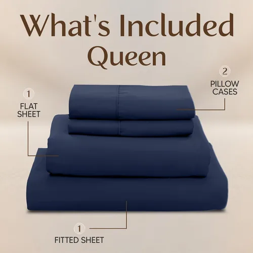 Miniatura 454 de Utopia Bedding Juego de sábanas Queen – Sábanas de 4 piezas para cama tamaño Queen, microfibra suave y transpirable, incluye 1 sábana bajera, 1 Gris