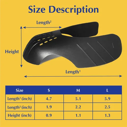 Miniatura 5 de KHG Protector de arrugas para zapatos deportivos, antiarrugas, sin arrugas, protector de inserción de zapatos, tamaño para hombres, mujeres, jóvenes