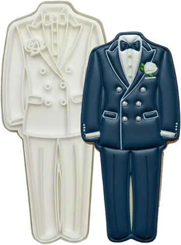 Miniatura 26 de Juego de 11 cortadores de galletas de amor con sello 3D de ácido poliláctico (PLA) para cocina, pastel, vestido de boda, formas de anillo de amor