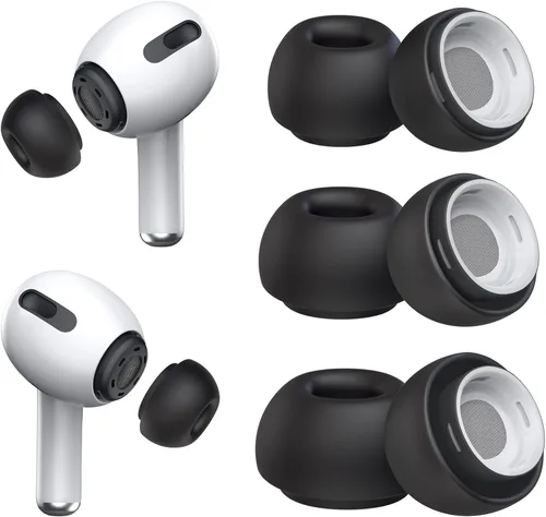 Miniatura 17 de [3 pares] Puntas de repuesto para los oídos para Airpods Pro y Airpods Pro de 2ª generación con orificio de reducción de ruido, puntas de silicona