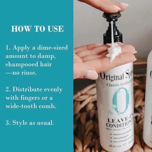 Miniatura 7 de Original Sprout Acondicionador sin enjuague y tratamiento previo a la natación para todo tipo de cabello, botella de 12 onzas