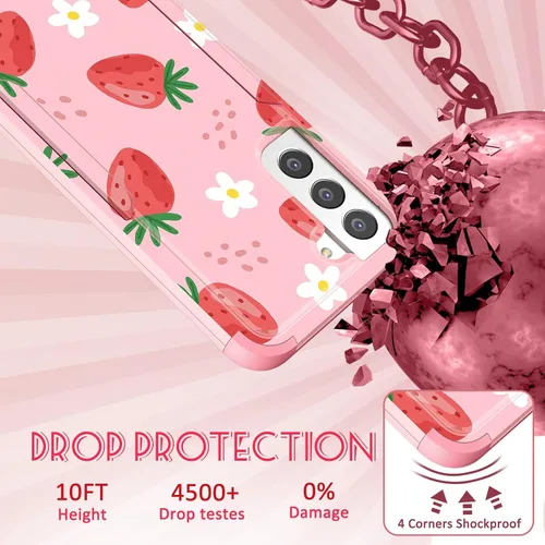 Miniatura 173 de Funda para Samsung Galaxy S22 - Funda de Teléfono para Mujeres Chicas Lindas Cubierta Diseño Único Estético Genial para Adolescentes Kawaii Fresa