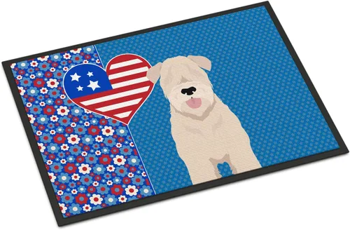 Miniatura 7 de Caroline's Treasures WDK5119JMAT Airedale Terrier USA - Tapete para interiores o exteriores, 24 x 36 pulgadas, tapete para puerta delantera