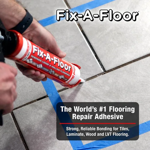 Miniatura 6 de Adhesivo para reparación de azulejos Fix-A-Floor – Adhesivo de fuerza extra para azulejos, mármol, piedra, madera – Fácil reparación DIY
