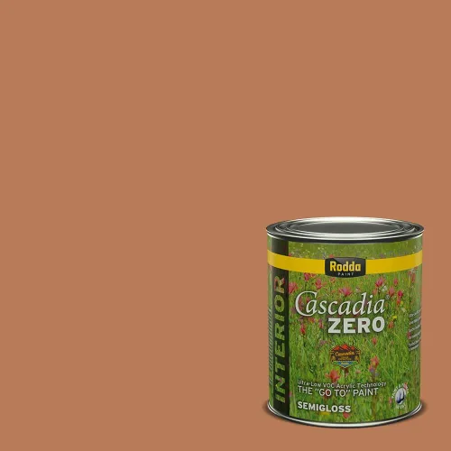 Miniatura 124 de Rodda Paint CASCADIA ZERO - Pintura plana e imprimación para interiores en uno, cuarto de galón, crema de ballet